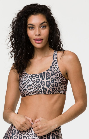 Image Title Onzie Chic Bra - Leopard